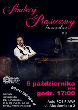 Biała Podlaska Wydarzenie Koncert Andrzej Piaseczny kameralnie