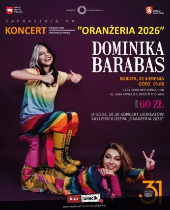 Radzyń Podlaski Wydarzenie Koncert Koncert Dominiki Barabas z córką Jagną w ramach 31. Oranżerii 2026